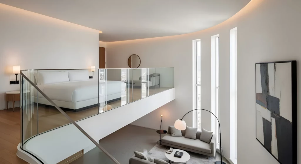 Garde corps verre mezzanine
