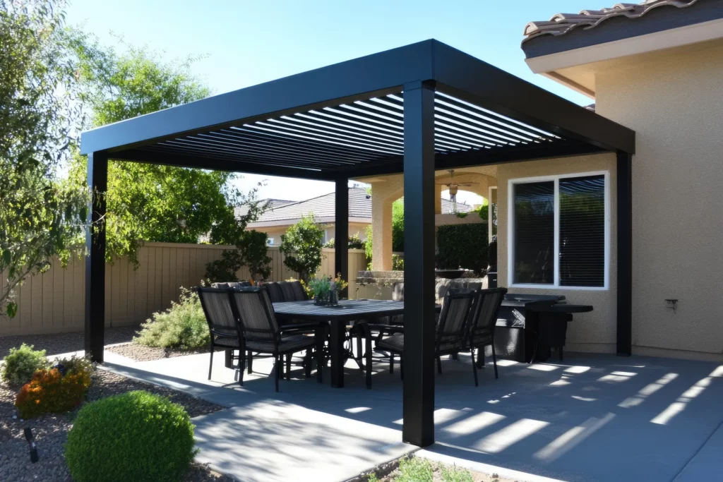 Ombre sur la terrasse
