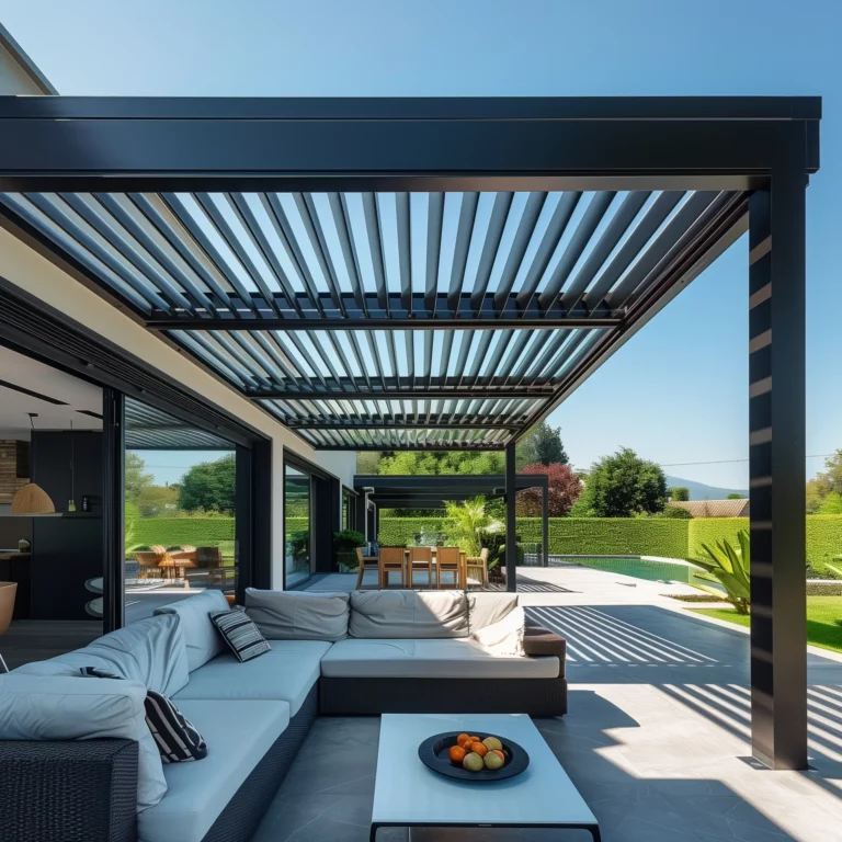 Pergola bioclimatique par Oguey
